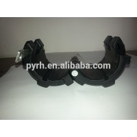 Drill pipe protectors with a manual installation/removal tool