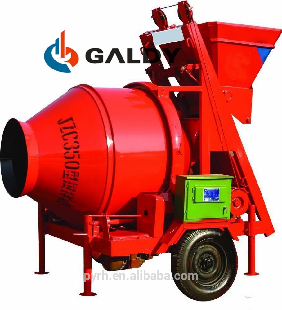 Electric Motor Self Loading Drum 350 liters Concrete Mixers for sale